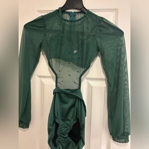 Kids Green Dance Costume